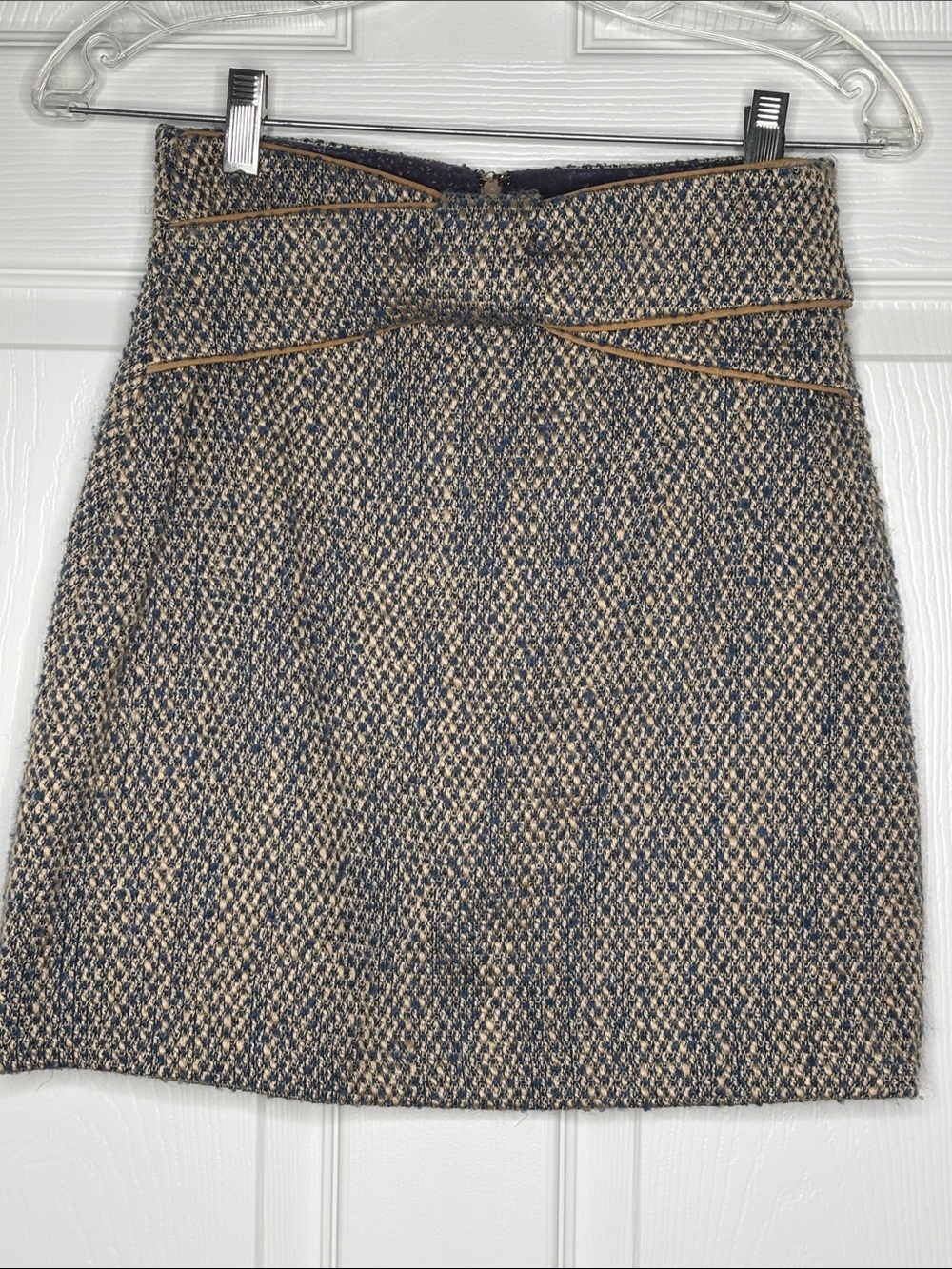 Anthropologie Mise en Scène by Ruffian Fall 2010 Textured Tweed Mini Skirt S 0